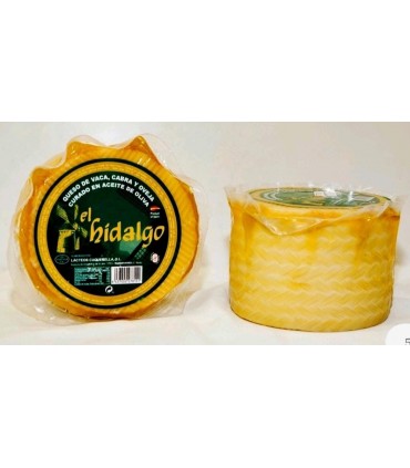 El Hidalgo - Pieza de queso en aceite de oliva - Mezcla: vaca, cabra y oveja - 900 gramos aprox.