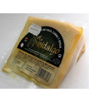 El Hidalgo - Cuña de queso en aceite de oliva - Mezcla: vaca, cabra y oveja - 275 gramos aproximadamente
