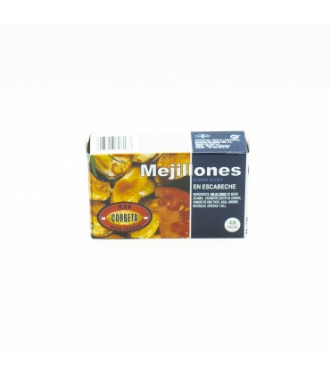 CORBETA - Mejillones en escabeche gigantes 3/4 piezas