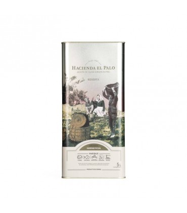 HACIENDA EL PALO - RESERVA - Aceite de Oliva Virgen Extra - Picual - LATA de 5 litros